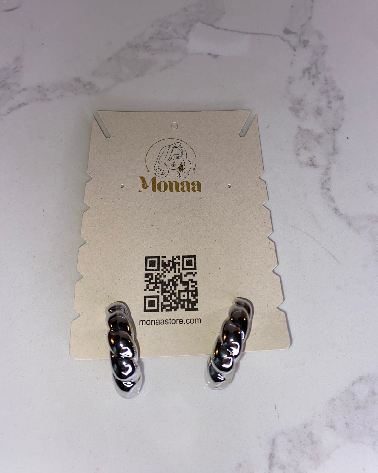 Timeless Elegance: SilverLoop earrings.