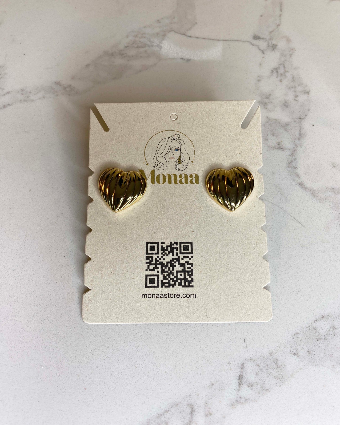 Effortless Sophistication: Heart Earrings for Timeless Style.