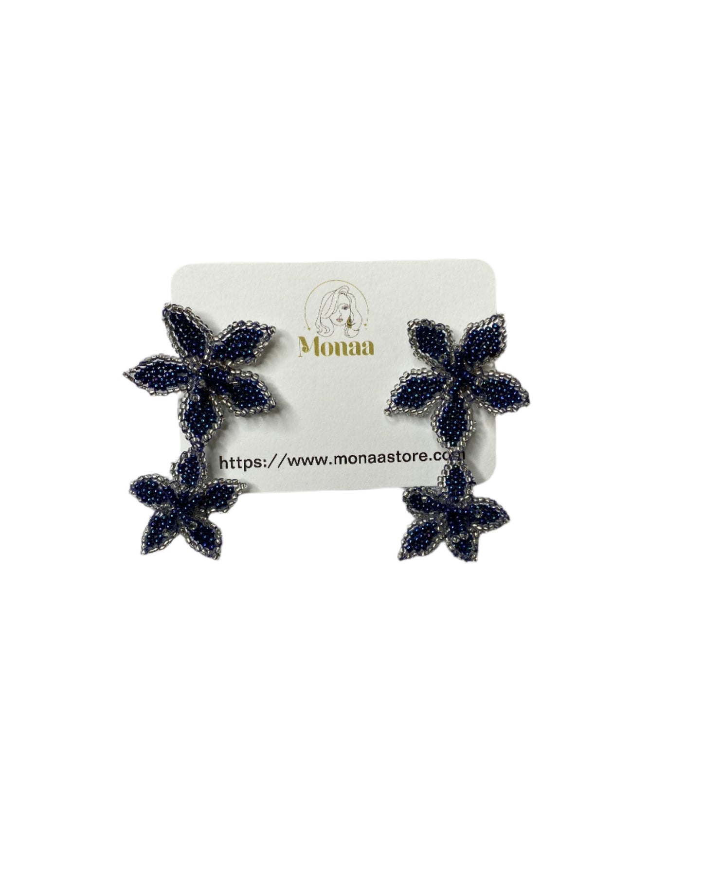 Floral Drop Earrings available in various colors