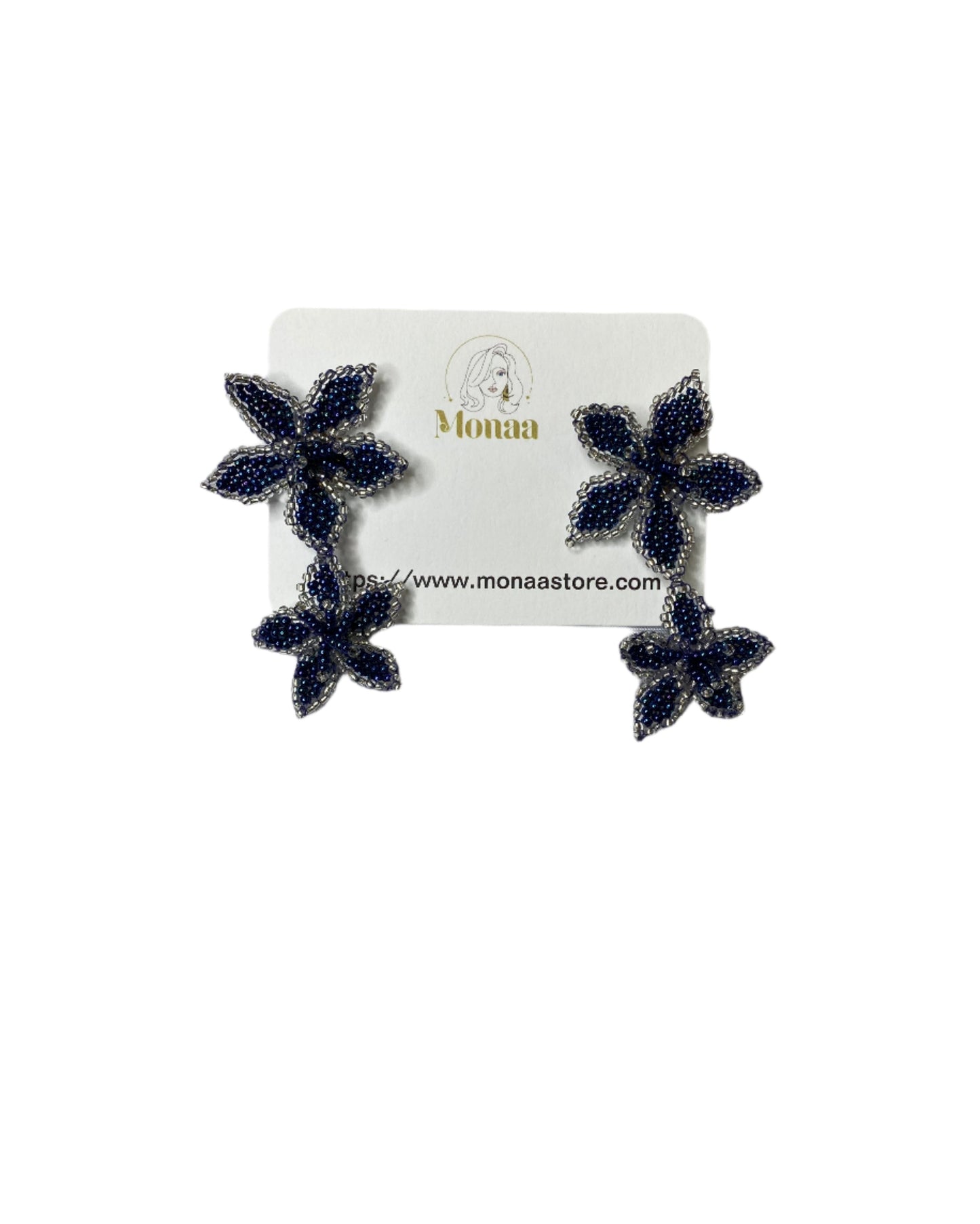 Floral Drop Earrings available in various colors