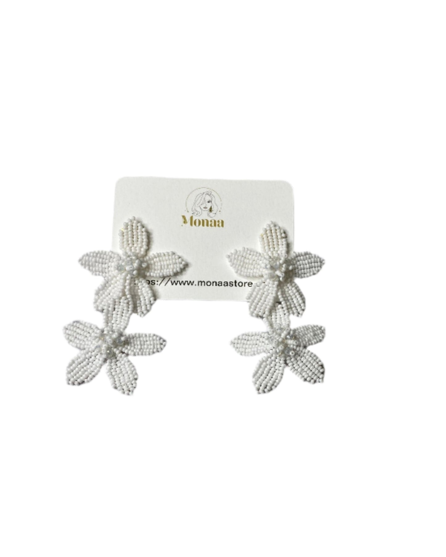 Floral Drop Earrings available in various colors