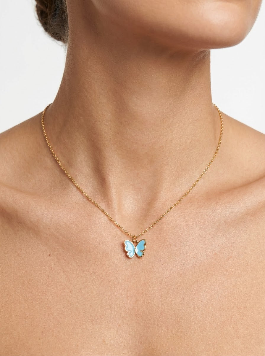 Small Butterfly Chocker Neclace