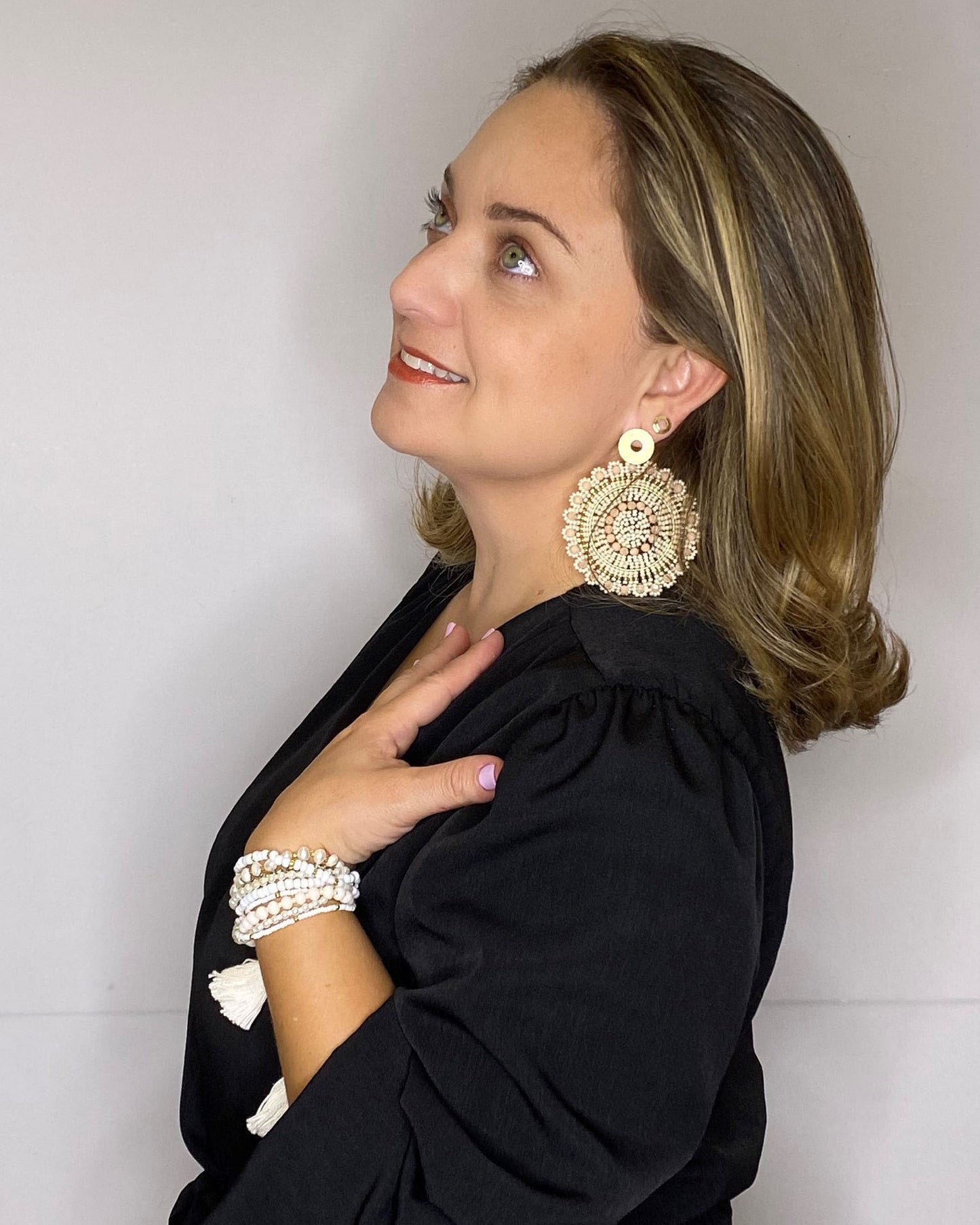 Rose Hanging  Earrings